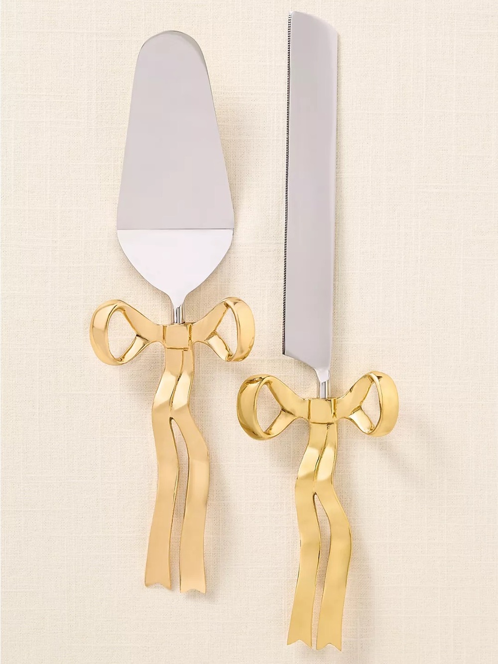 NWT Anthropologie Benedita Stainless Steel Cake Serving Set - Picture 2 of 3